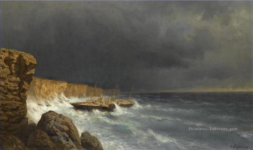 Paysages marins œuvres - FINAL MOMENTS OF THE IMPERIAL YACHT LIVADIA Alexey Bogolyubov seascape marine